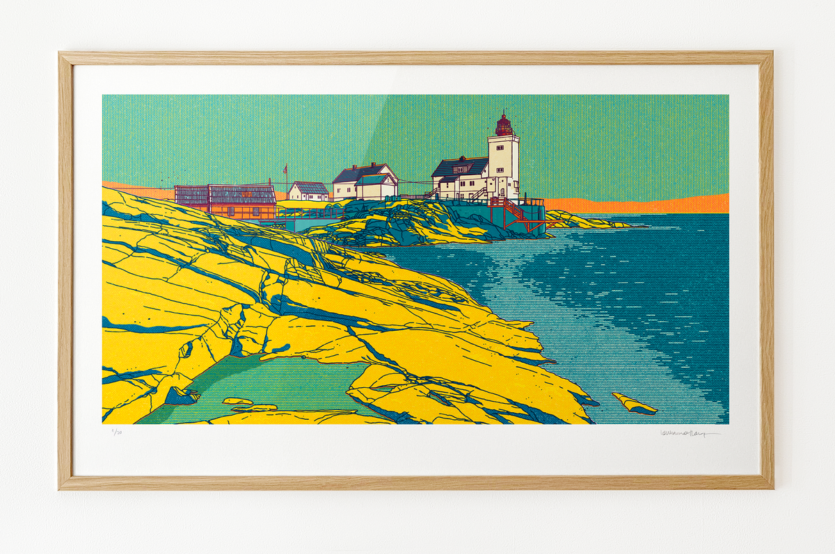 "Homborsund fyr" 100x60