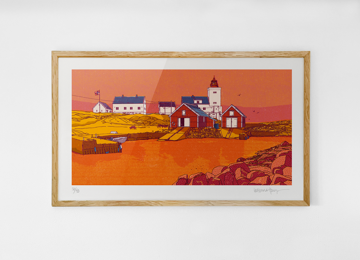 "Homborsund fyr III" 50x30