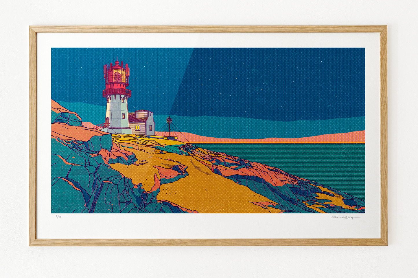"Lindesnes fyr" 100x60