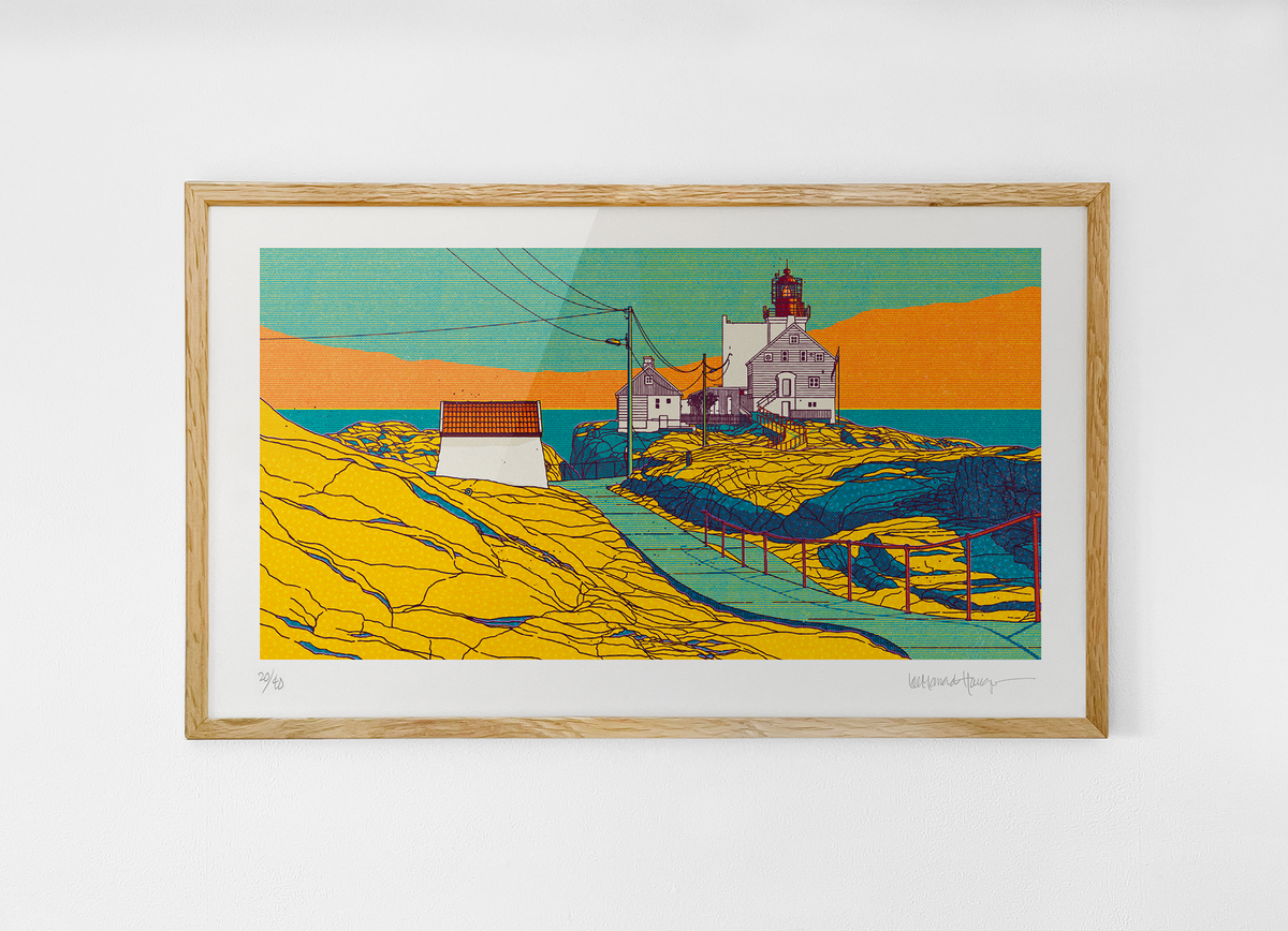 "Lyngør fyr III" 50x30
