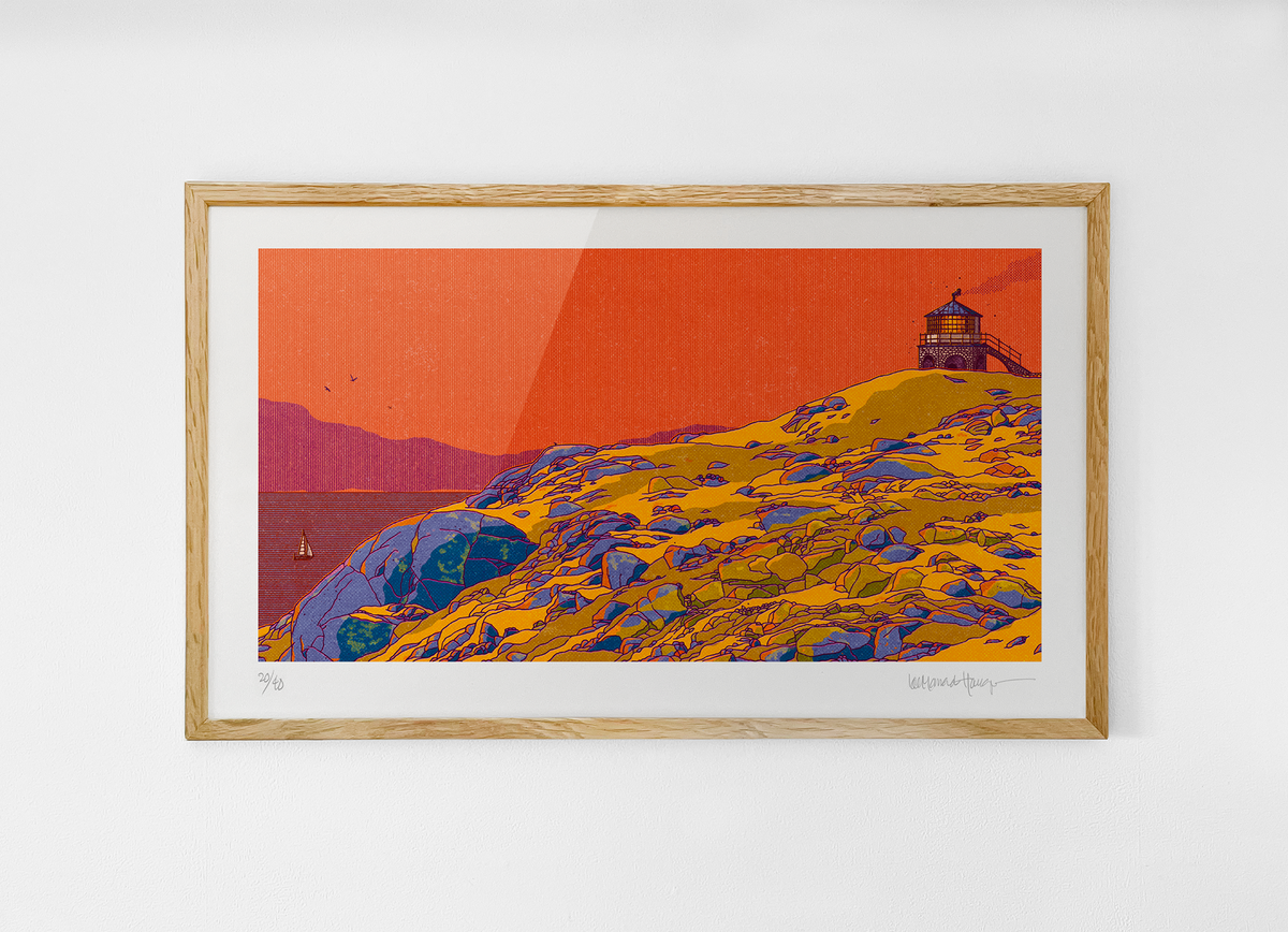 "Markøy fyr" 50x30