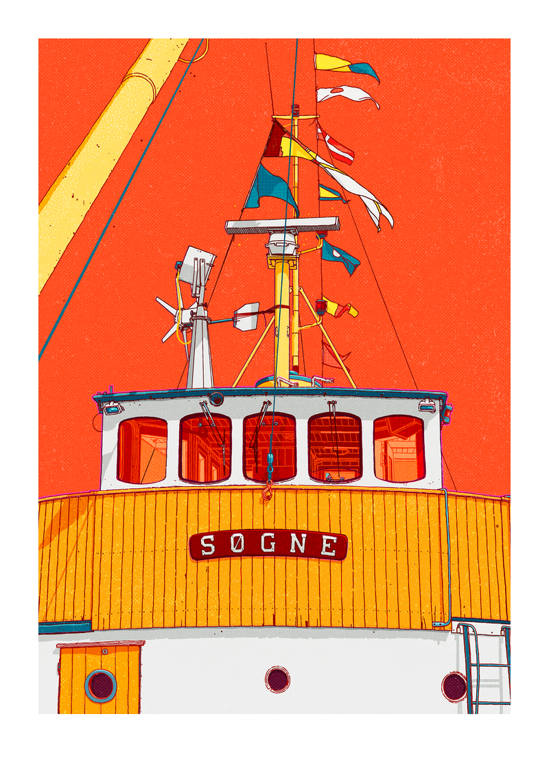 "M/S Søgne" 50x70