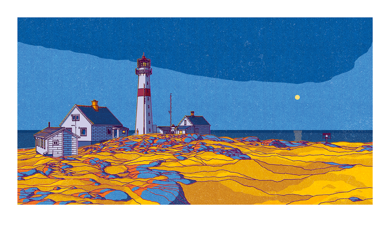 "Torungen fyr II" 100x60