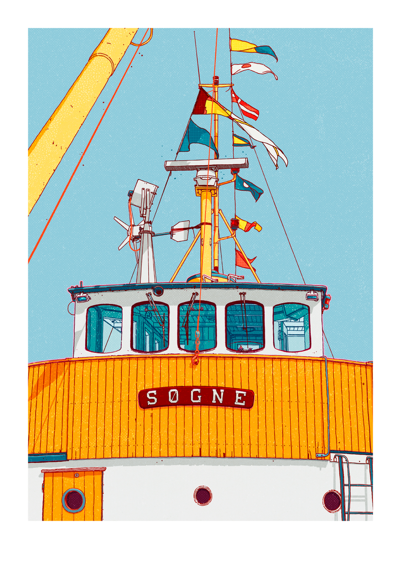 "M/S Søgne II" 50x70