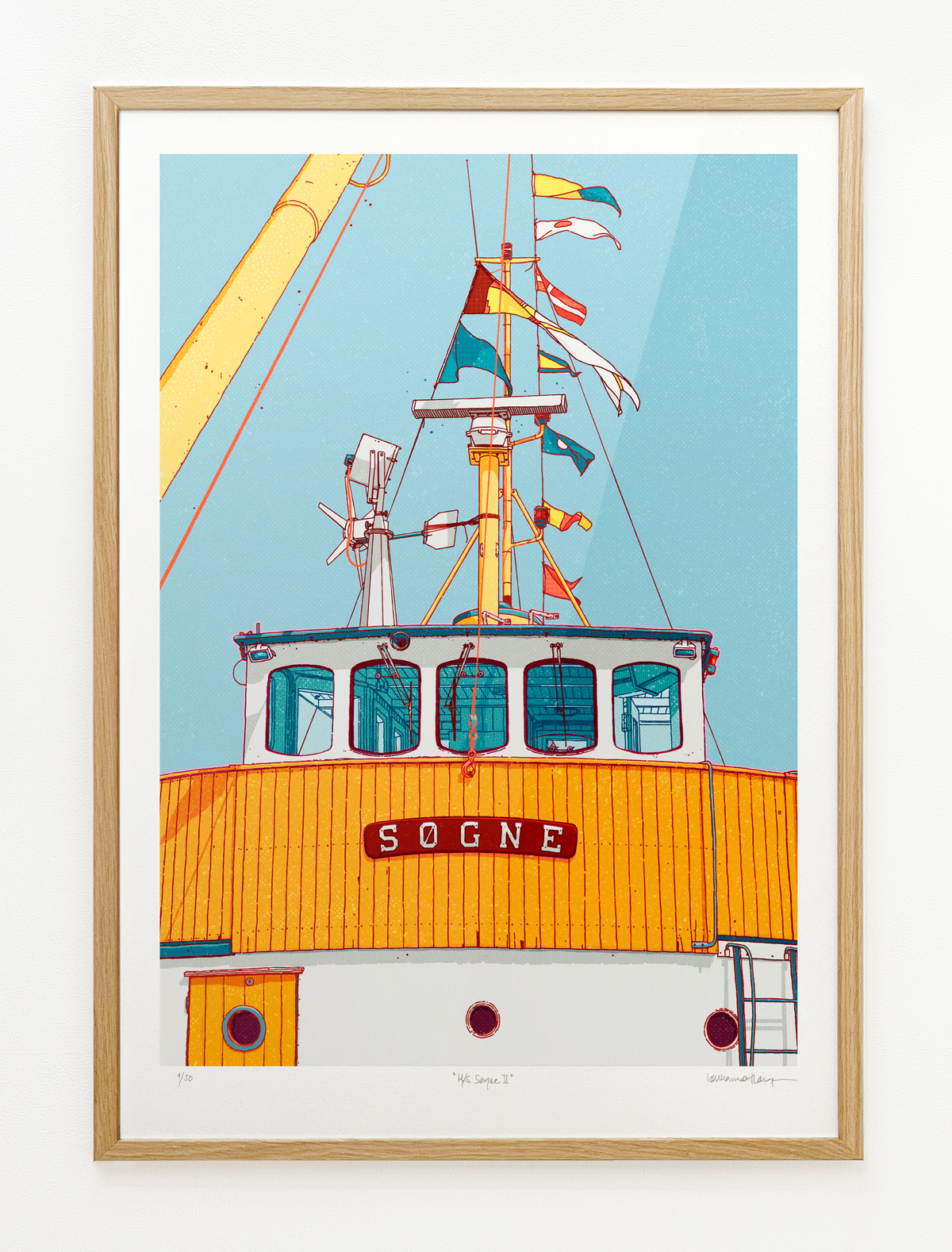 "M/S Søgne II" 50x70