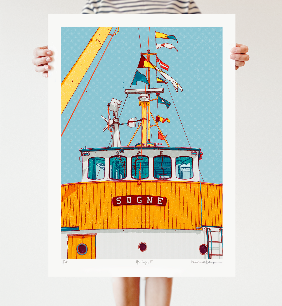 "M/S Søgne II" 50x70