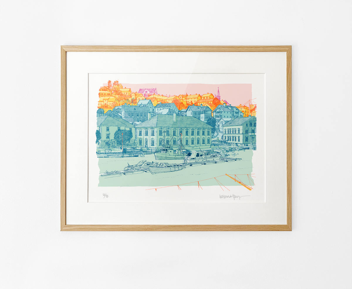"Tvedestrand havn" 43x31,5