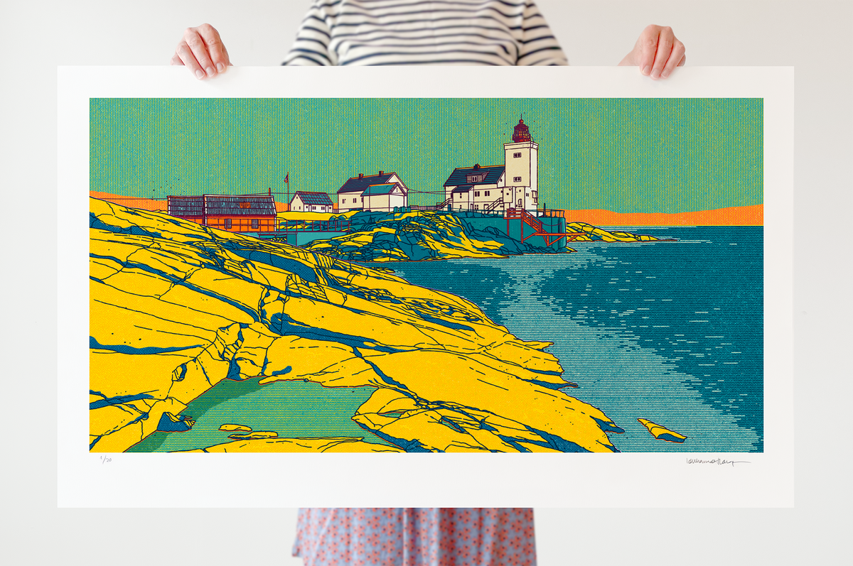 "Homborsund fyr" 100x60