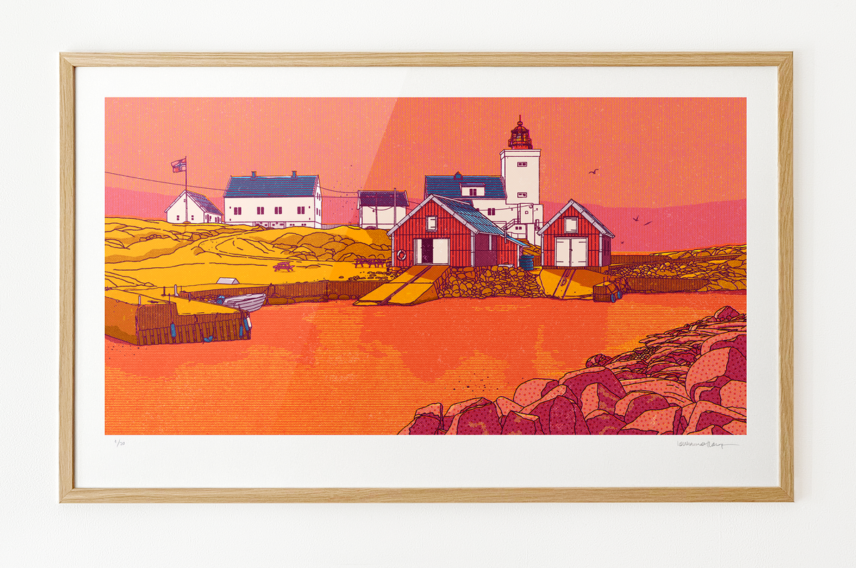 "Homborsund fyr III" 100x60