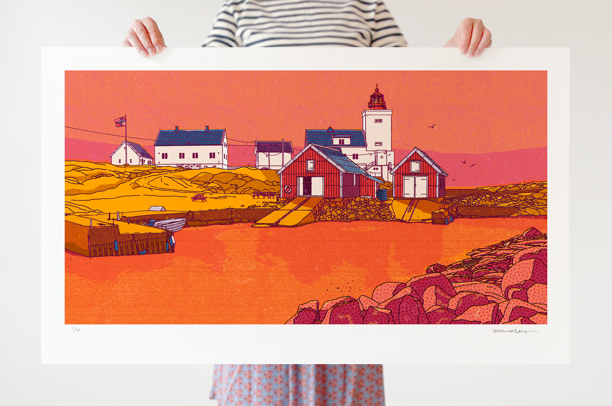 "Homborsund fyr III" 100x60