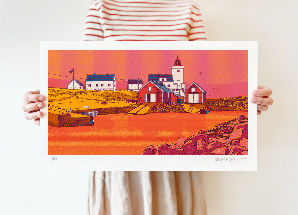 "Homborsund fyr III" 50x30