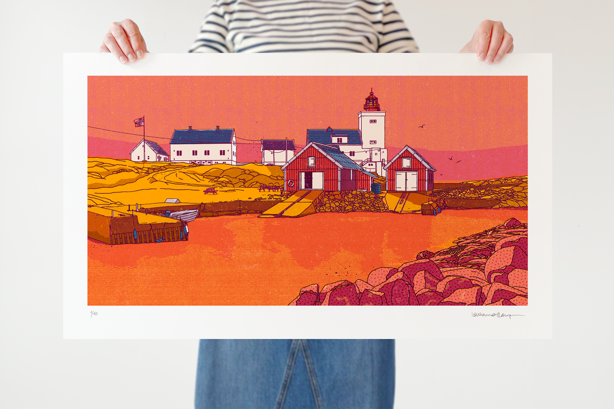 "Homborsund fyr III" 75x44