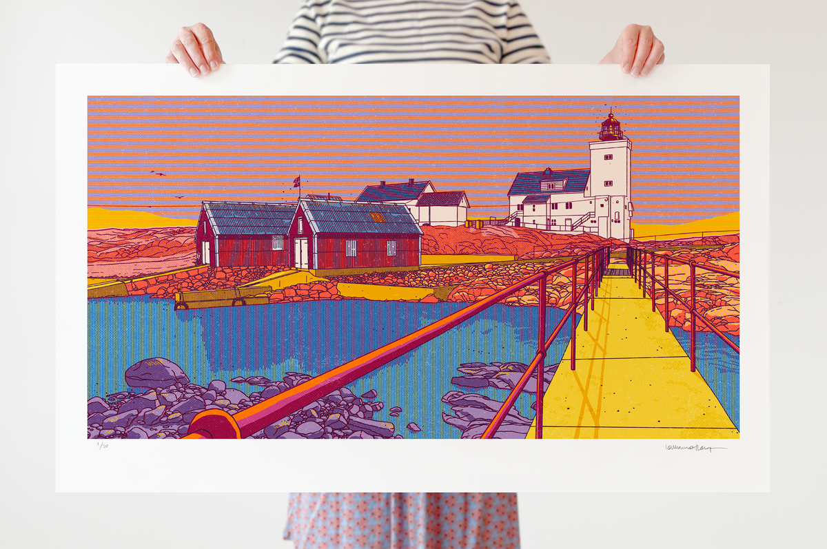"Homborsund fyr II" 100x60