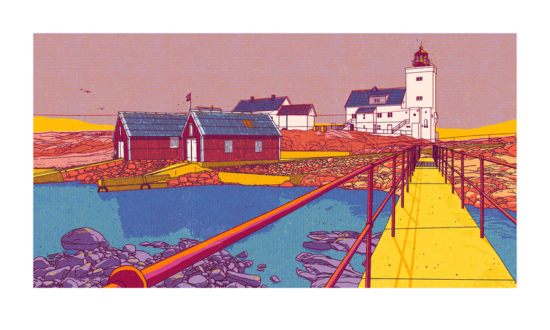 "Homborsund fyr II" 50x30