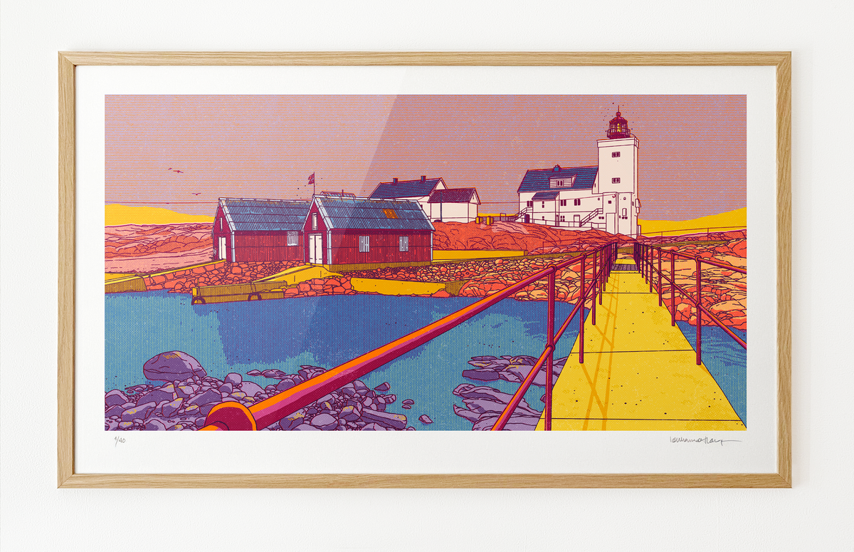 "Homborsund fyr II" 75x44