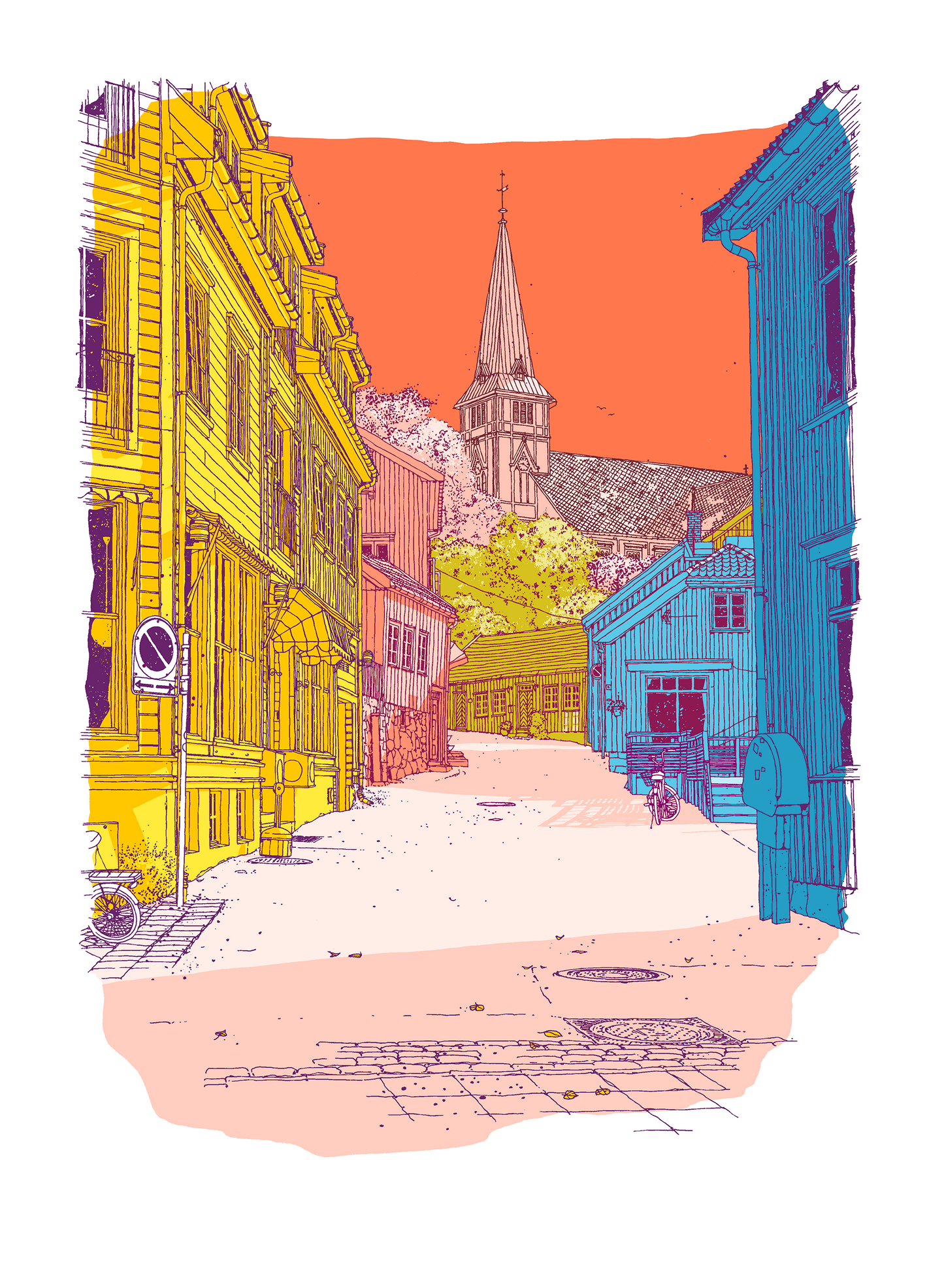 "Kirkegaten" 31,5x43