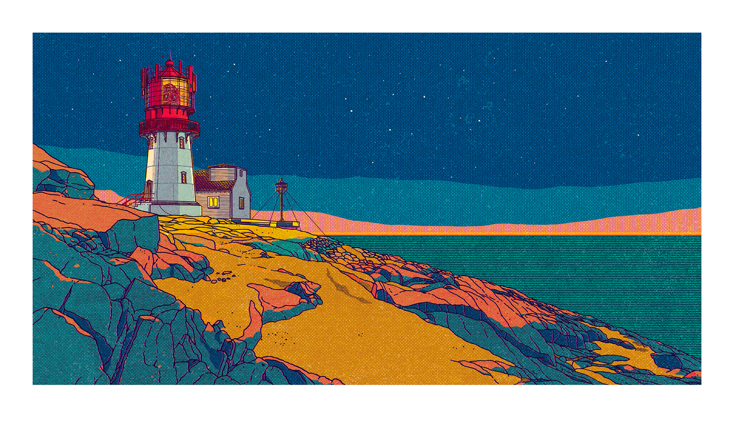 "Lindesnes fyr" 100x60