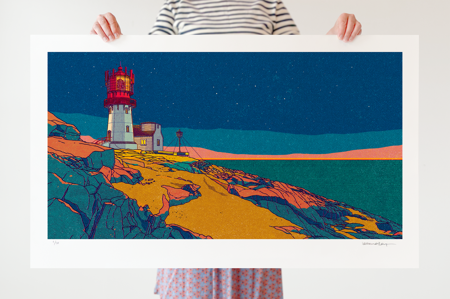 "Lindesnes fyr" 100x60