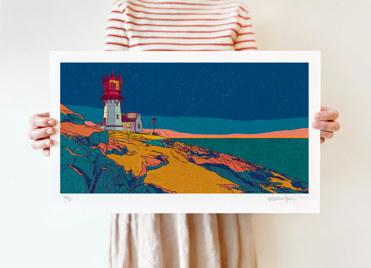"Lindesnes fyr" 50x30