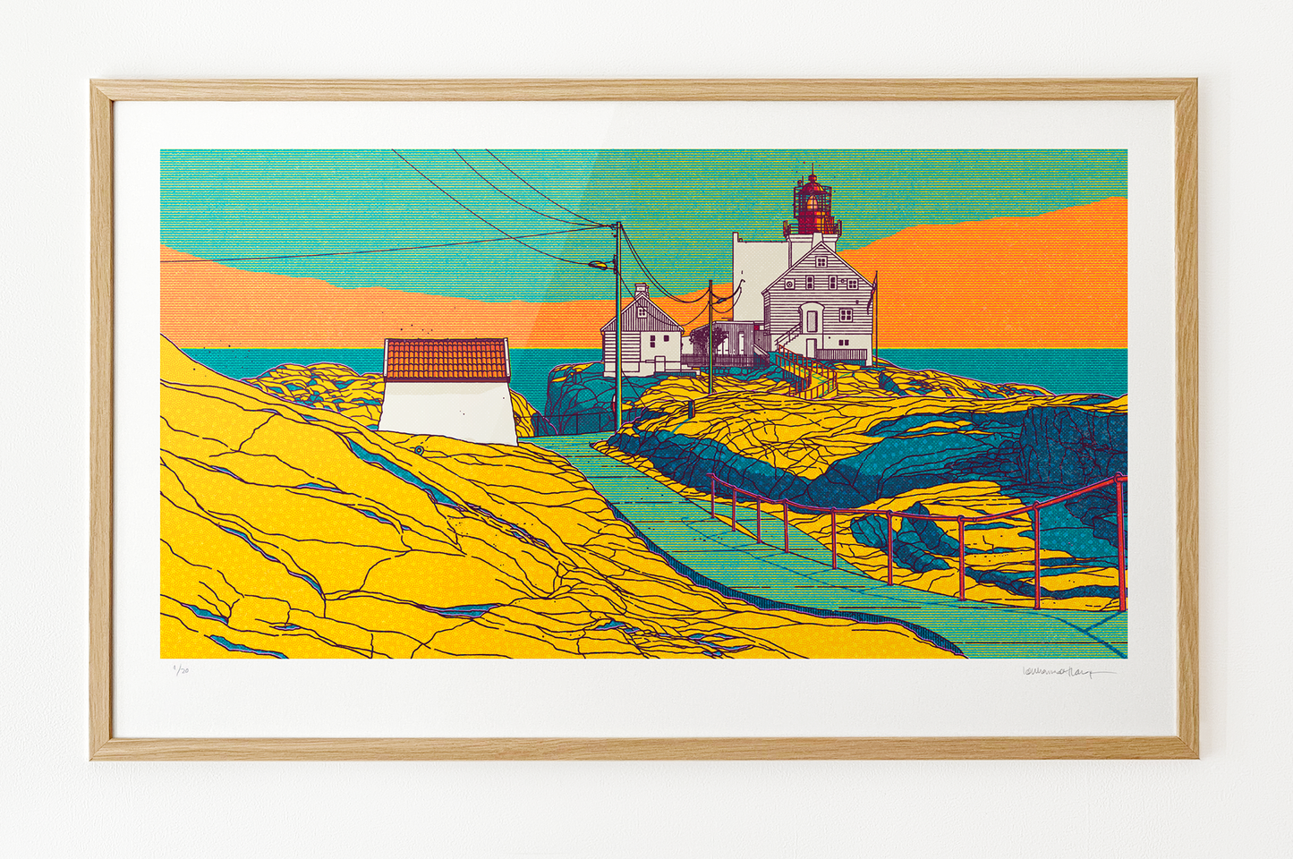 "Lyngør fyr III" 100x60