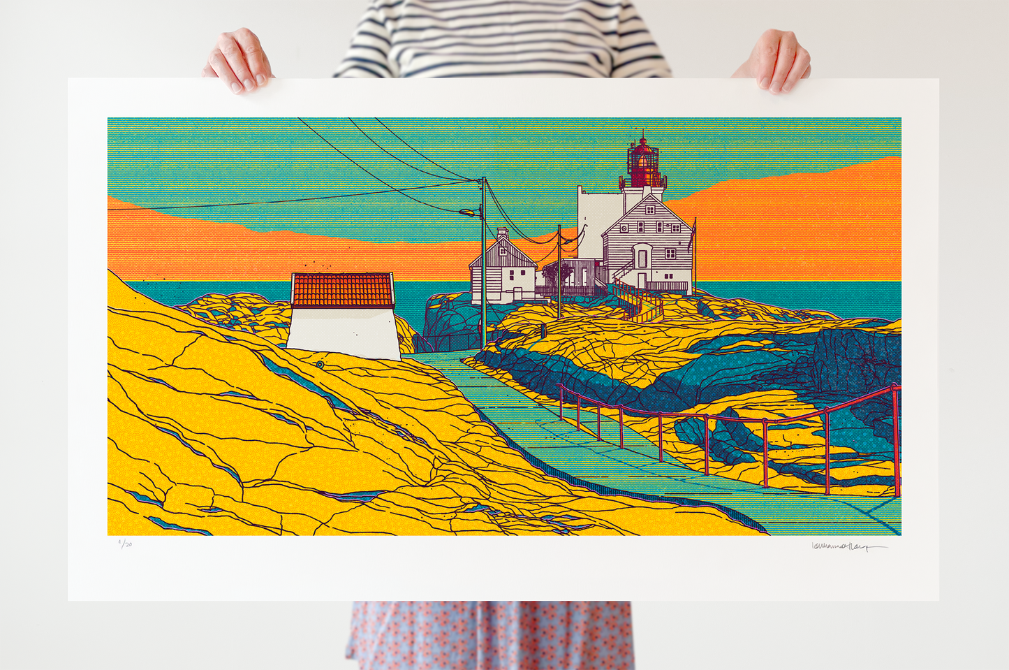 "Lyngør fyr III" 100x60