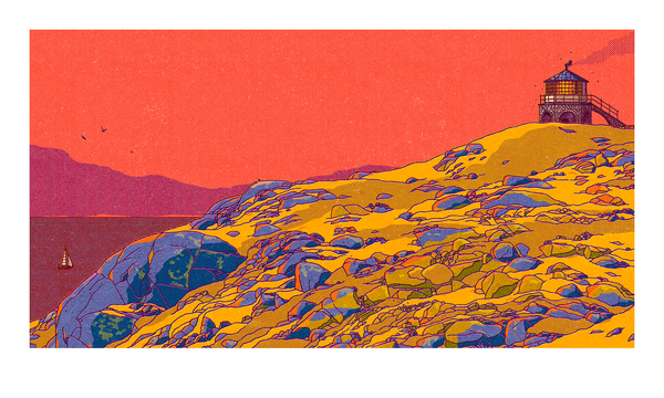 "Markøy fyr" 100x60