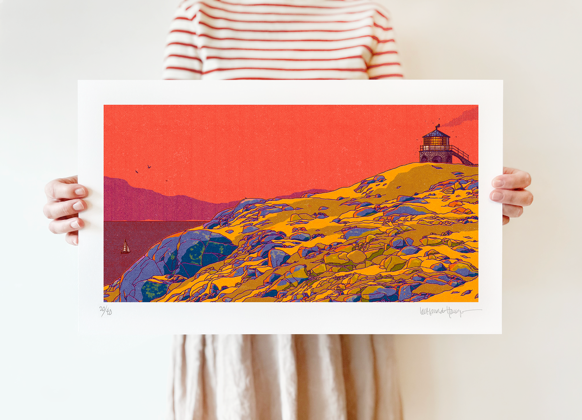 "Markøy fyr" 50x30