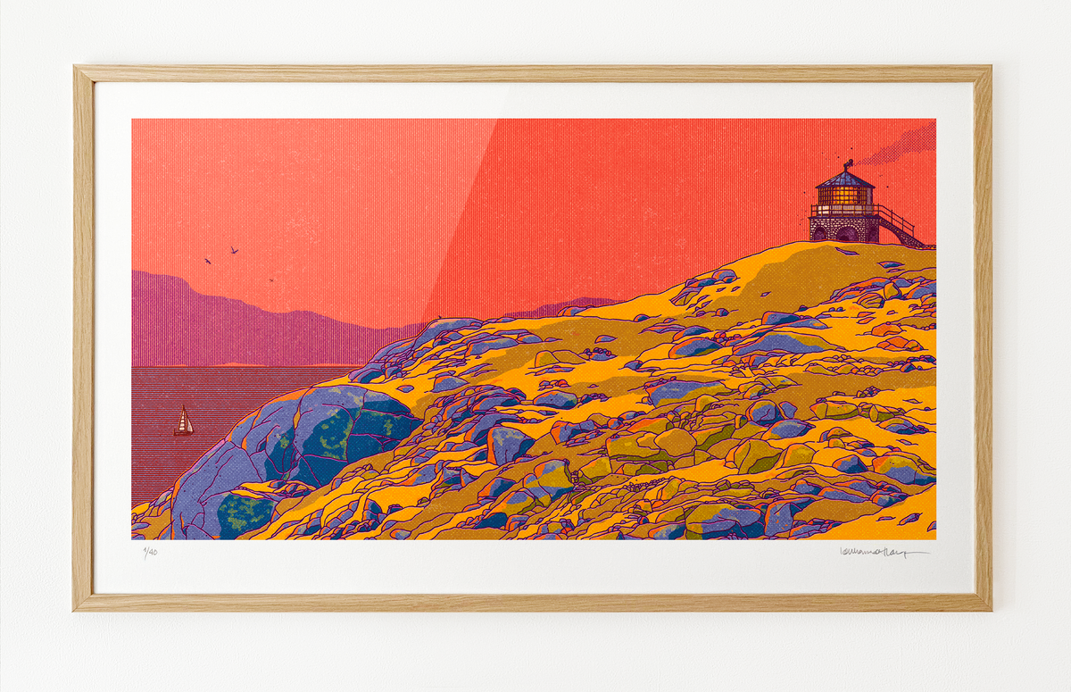 "Markøy fyr" 75x44