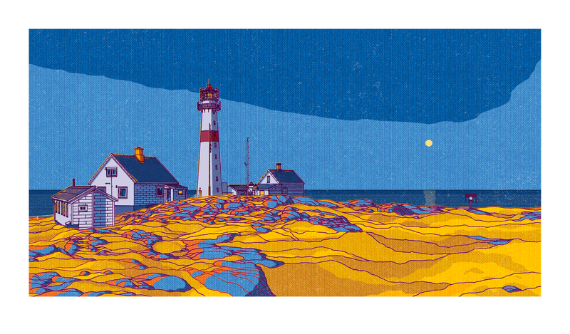 "Torungen fyr II" 75x44