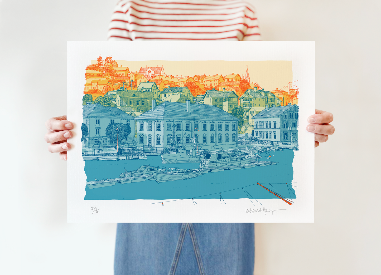 "Tvedestrand havn II" 43x31,5