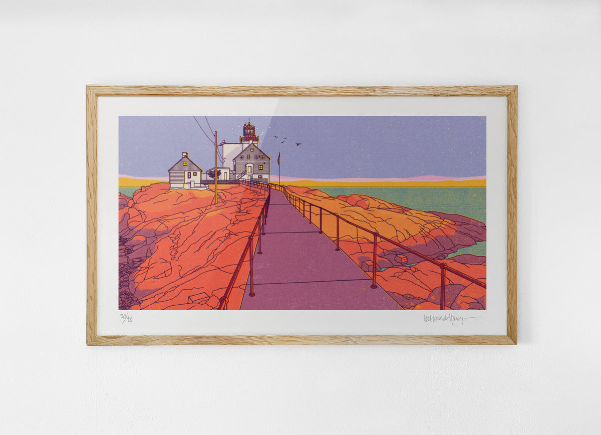 "Lyngør fyr" 50x30