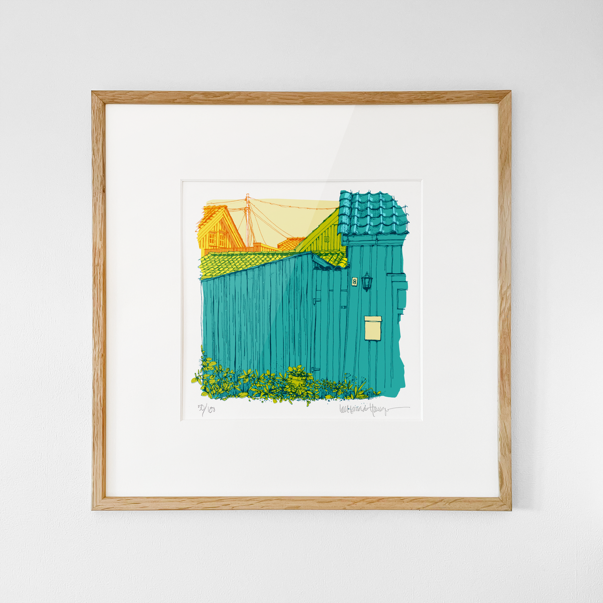 "Gammel vegg" 30x30