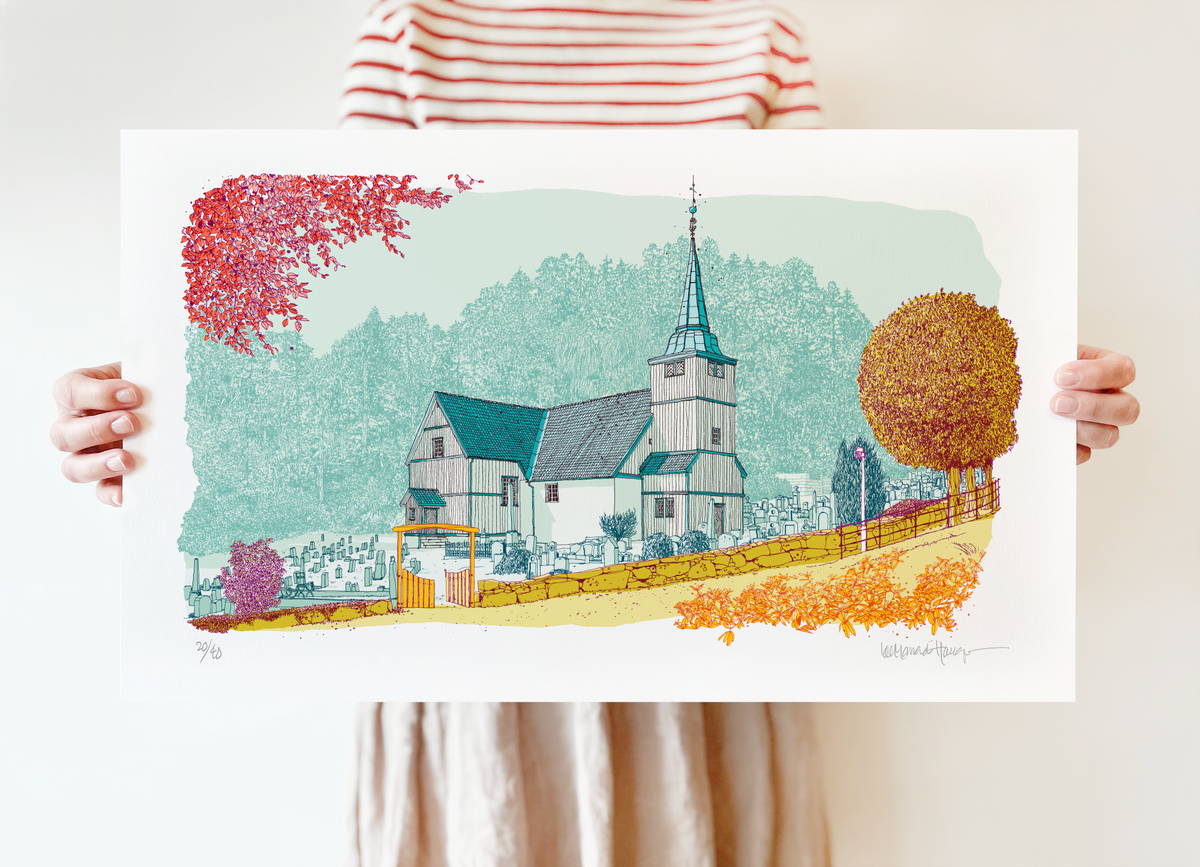"Dypvåg kirke" 53x32
