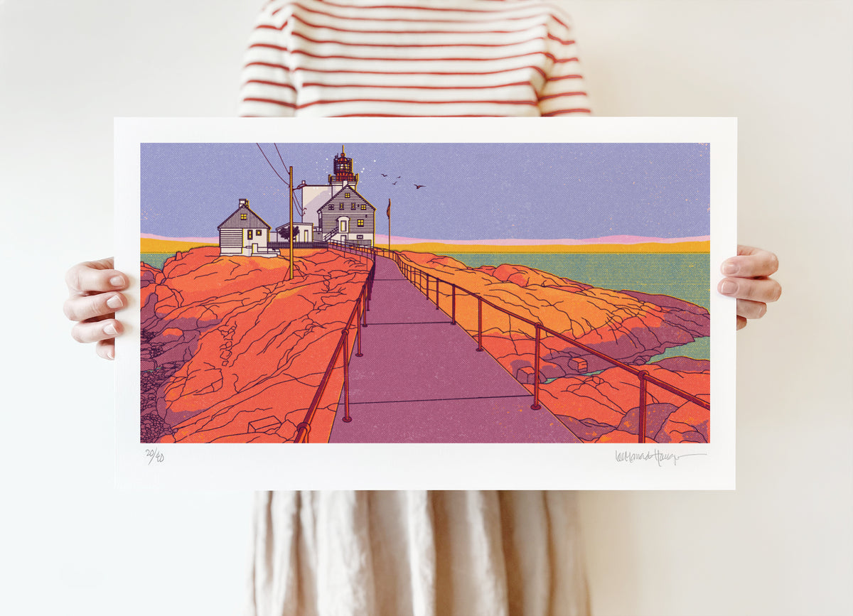 "Lyngør fyr" 50x30